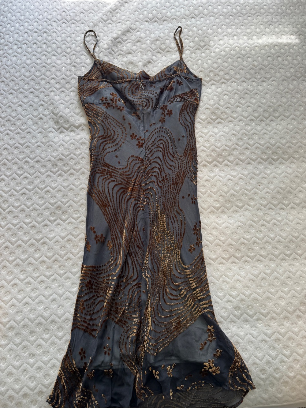 Vintage 90s ‘Events Australia’ Velvet Devoré Slip Dress - Picture 8 of 9